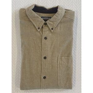 Woolrich Men's Sz 2XL 100% Cotton Chamois Shirt Camel Heather
